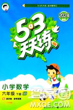 教育科学出版社2024年春53天天练六年级数学下册青岛版参考答案