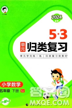 首都师范大学出版社2024年春53单元归类复习五年级数学下册苏教版参考答案