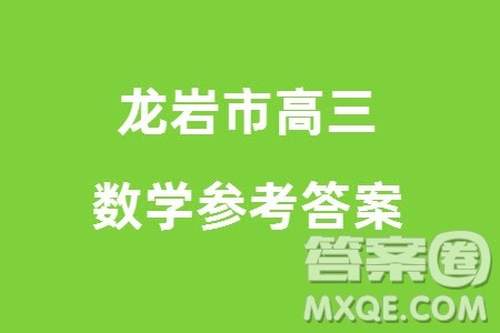 龙岩市2024届高三下学期3月份教学质量检测数学试题参考答案