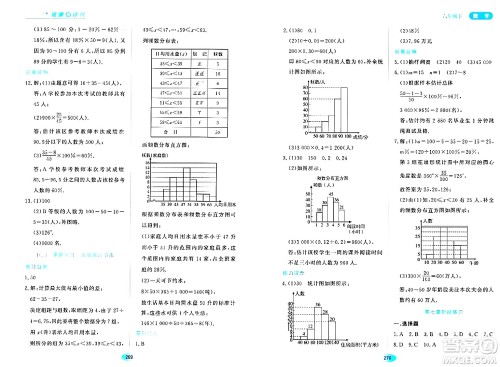 黑龙江教育出版社2024年春资源与评价六年级数学下册人教版黑龙江专版答案