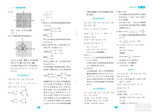 黑龙江教育出版社2024年春资源与评价七年级数学下册人教版答案 黑龙江教育出版社2024年春资源与评价七年级数学下册人教版答案