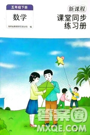 海南出版社2024年春新课程课堂同步练习册五年级数学下册人教版参考答案