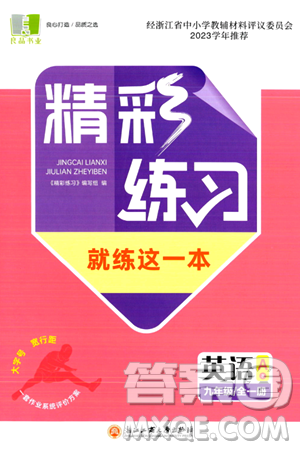 浙江工商大学出版社2024年春精彩练习就练这一本九年级英语下册课标版答案