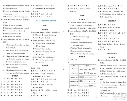 人民教育出版社2024年春人教金学典同步解析与测评学考练五年级英语下册人教版吉林专版答案 人民教育出版社2024年春人教金学典同步解析与测评学考练五年级英语下册人教版吉林专版答案