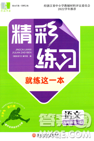 浙江工商大学出版社2024年春精彩练习就练这一本九年级语文下册通用版答案