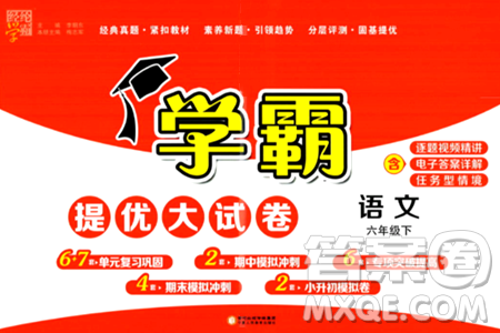 宁夏人民教育出版社2024年春学霸提优大试卷六年级语文下册通用版答案