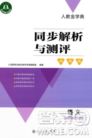 人民教育出版社2024年春人教金学典同步解析与测评学考练四年级语文下册人教版参考答案