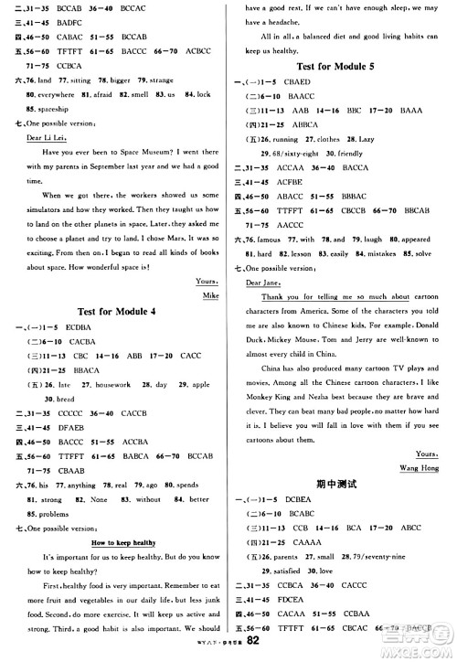 广东经济出版社2024年春名校课堂八年级英语下册外研版答案 广东经济出版社2024年春名校课堂八年级英语下册外研版答案