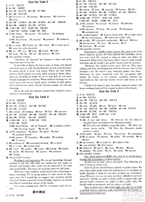 开明出版社2024年春名校课堂八年级英语下册译林版答案 开明出版社2024年春名校课堂八年级英语下册译林版答案