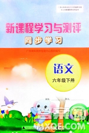 广西师范大学出版社2024年春新课程学习与测评同步学习六年级语文下册人教版参考答案