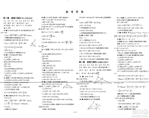 湖南教育出版社2024年春学科素养与能力提升八年级数学下册湘教版答案 湖南教育出版社2024年春学科素养与能力提升八年级数学下册湘教版答案