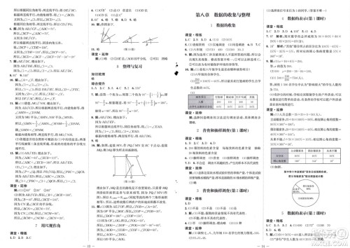 北京师范大学出版社2024年春初中同步练习册六年级数学下册五四制鲁教版参考答案 北京师范大学出版社2024年春初中同步练习册六年级数学下册五四制鲁教版参考答案