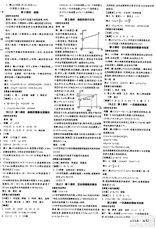 阳光出版社2024年春全品学练考八年级数学下册人教版答案 阳光出版社2024年春全品学练考八年级数学下册人教版答案