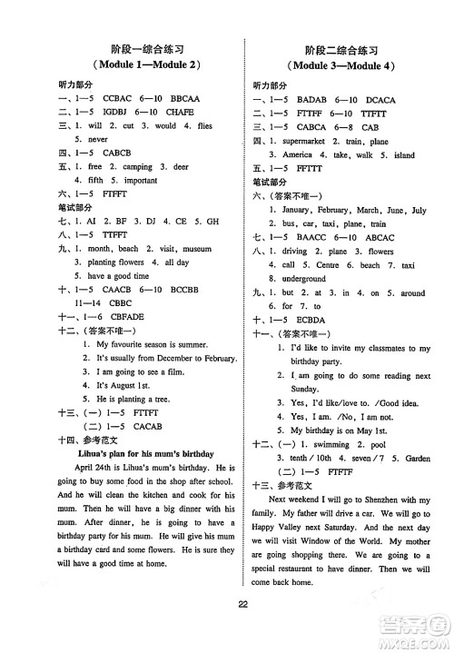广州出版社2024年春小学英语目标实施手册五年级英语下册广州专版答案 广州出版社2024年春小学英语目标实施手册五年级英语下册广州专版答案