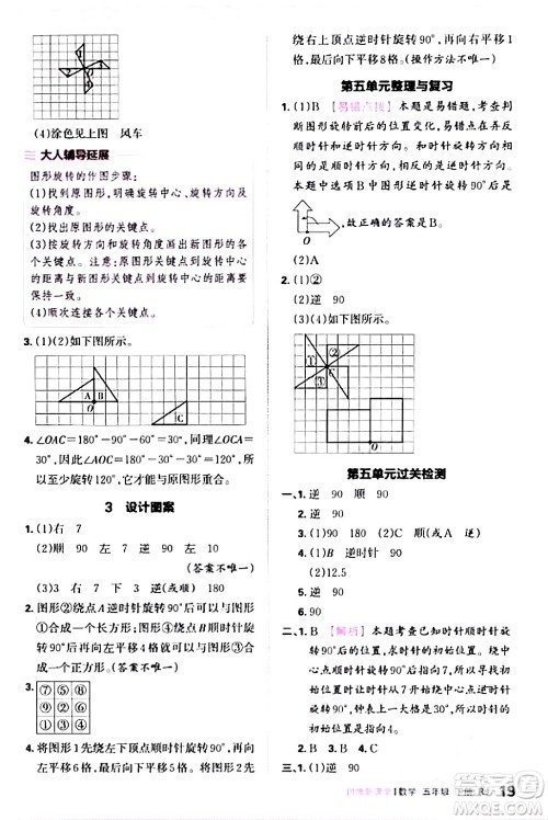 江西人民出版社2024年春王朝霞创维新课堂五年级数学下册人教版答案