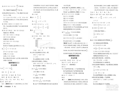 新疆青少年出版社2024年春海淀单元测试AB卷六年级数学下册人教版答案
