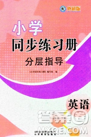 山东教育出版社2024年春小学同步练习册分层指导三年级英语下册外研版参考答案