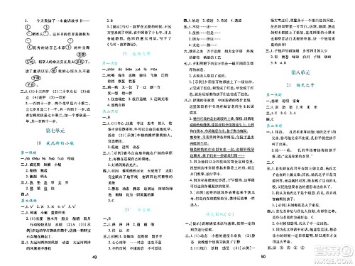 陕西人民教育出版社2024年春学习与评价五年级语文下册通用版答案 陕西人民教育出版社2024年春学习与评价五年级语文下册通用版答案