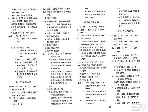 陕西人民教育出版社2024年春学习与评价四年级语文下册通用版答案 陕西人民教育出版社2024年春学习与评价四年级语文下册通用版答案