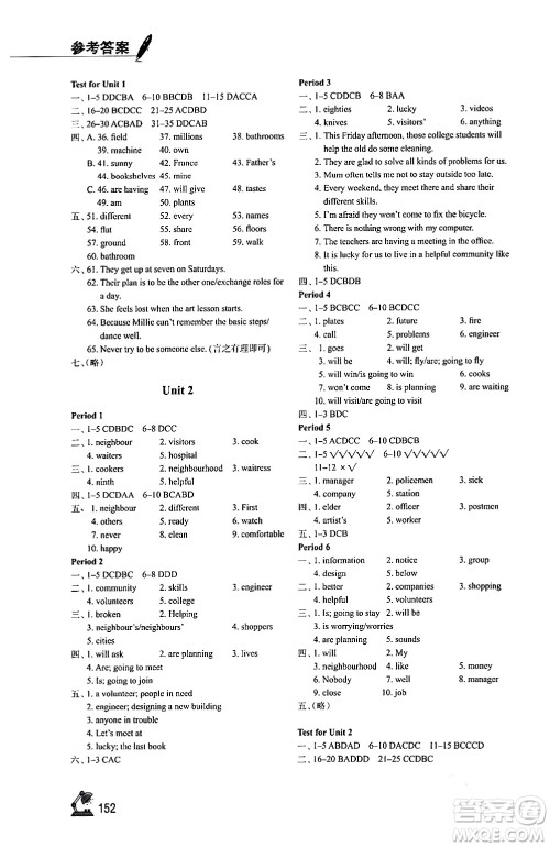 江苏凤凰教育出版社2024年春学习与评价七年级英语下册译林版答案 江苏凤凰教育出版社2024年春学习与评价七年级英语下册译林版答案