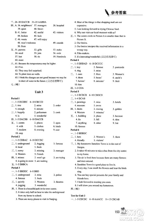 江苏凤凰教育出版社2024年春学习与评价七年级英语下册译林版答案 江苏凤凰教育出版社2024年春学习与评价七年级英语下册译林版答案