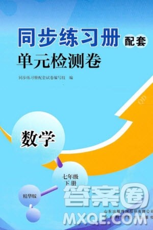 山东科学技术出版社2024年春同步练习册配套单元检测卷七年级数学下册通用版参考答案 山东科学技术出版社2024年春同步练习册配套单元检测卷七年级数学下册通用版参考答案