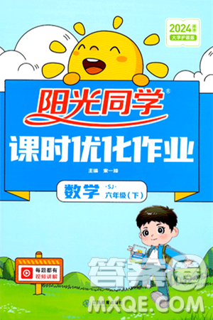 江西教育出版社2024年春阳光同学课时优化作业六年级数学下册苏教版答案