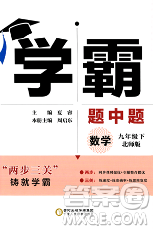 宁夏人民教育出版社2024年春学霸题中题九年级数学下册北师大版答案