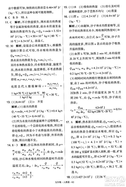甘肃少年儿童出版社2024年春学霸题中题九年级物理下册人教版答案 甘肃少年儿童出版社2024年春学霸题中题九年级物理下册人教版答案