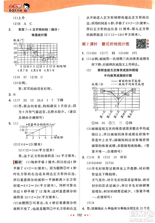 教育科学出版社2024年春53天天练五年级数学下册苏教版答案 教育科学出版社2024年春53天天练五年级数学下册苏教版答案