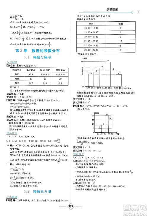 湖南教育出版社2024年春学法大视野八年级数学下册湘教版答案