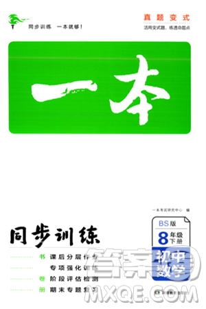 湖南教育出版社2024年春一本同步训练八年级数学下册北师大版答案 湖南教育出版社2024年春一本同步训练八年级数学下册北师大版答案