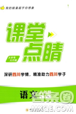 四川大学出版社2024年春课堂点睛八年级语文下册人教版四川专版参考答案