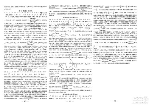 四川大学出版社2024年春课堂点睛八年级数学下册华师大版参考答案