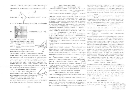 四川大学出版社2024年春课堂点睛八年级数学下册青岛版参考答案