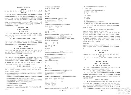 四川大学出版社2024年春课堂点睛九年级化学下册人教版安徽专版参考答案