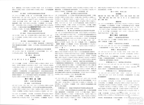 四川大学出版社2024年春课堂点睛九年级化学下册人教版安徽专版参考答案