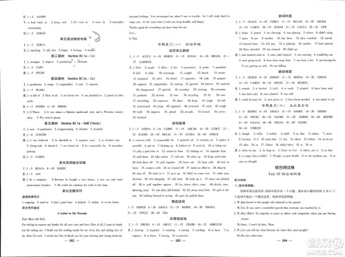 四川大学出版社2024年春课堂点睛九年级英语下册人教版安徽专版参考答案 四川大学出版社2024年春课堂点睛九年级英语下册人教版安徽专版参考答案