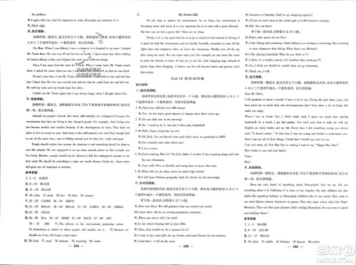 四川大学出版社2024年春课堂点睛九年级英语下册人教版安徽专版参考答案