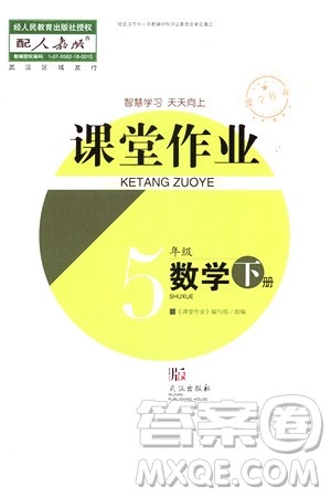 武汉出版社2024年春智慧学习天天向上课堂作业五年级数学下册人教版答案