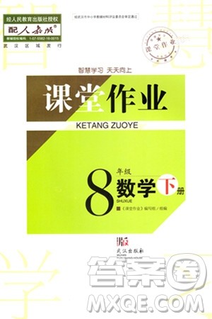 武汉出版社2024年春智慧学习天天向上课堂作业八年级数学下册人教版答案