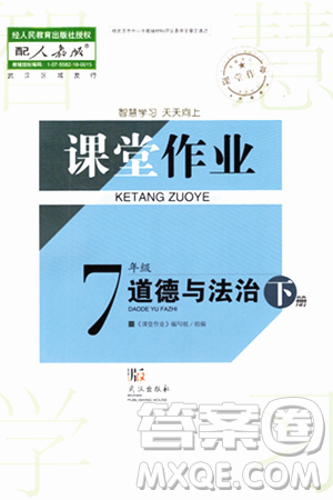 武汉出版社2024年春智慧学习天天向上课堂作业七年级道德与法治下册人教版答案