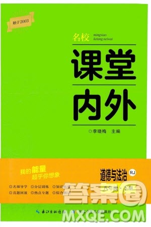 长江少年儿童出版社2024年春名校课堂内外八年级道德与法治下册人教版参考答案