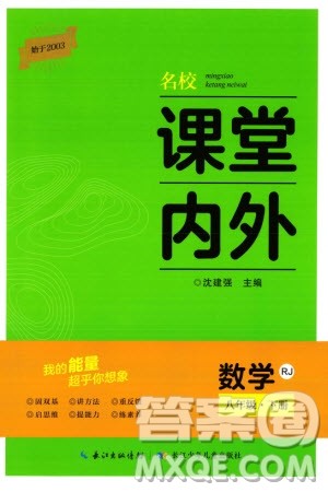 长江少年儿童出版社2024年春名校课堂内外八年级数学下册人教版参考答案