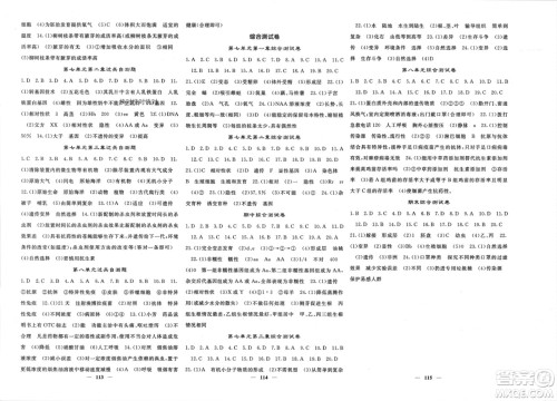 长江少年儿童出版社2024年春名校课堂内外八年级生物下册人教版参考答案 长江少年儿童出版社2024年春名校课堂内外八年级生物下册人教版参考答案