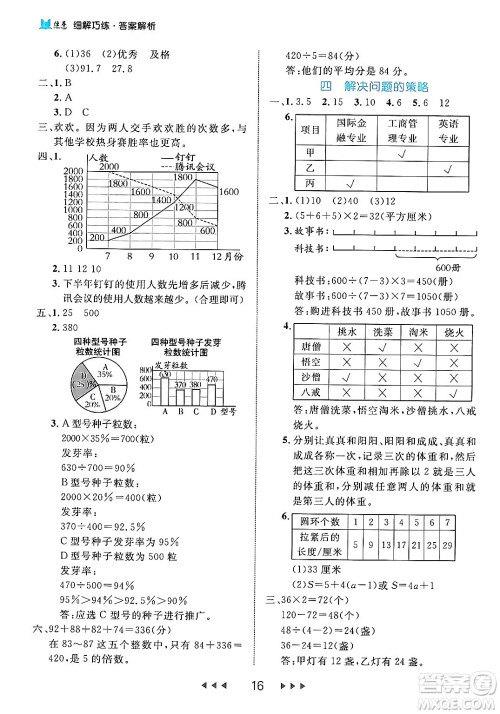 延边大学出版社2024年春细解巧练六年级数学下册北师大版答案 延边大学出版社2024年春细解巧练六年级数学下册北师大版答案