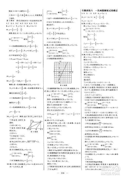 延边大学出版社2024年春细解巧练八年级数学下册人教版答案