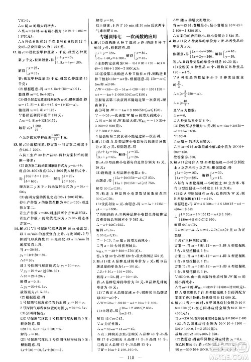 延边大学出版社2024年春细解巧练八年级数学下册人教版答案