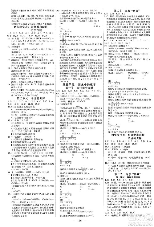 延边大学出版社2024年春细解巧练九年级化学下册鲁教版答案 延边大学出版社2024年春细解巧练九年级化学下册鲁教版答案