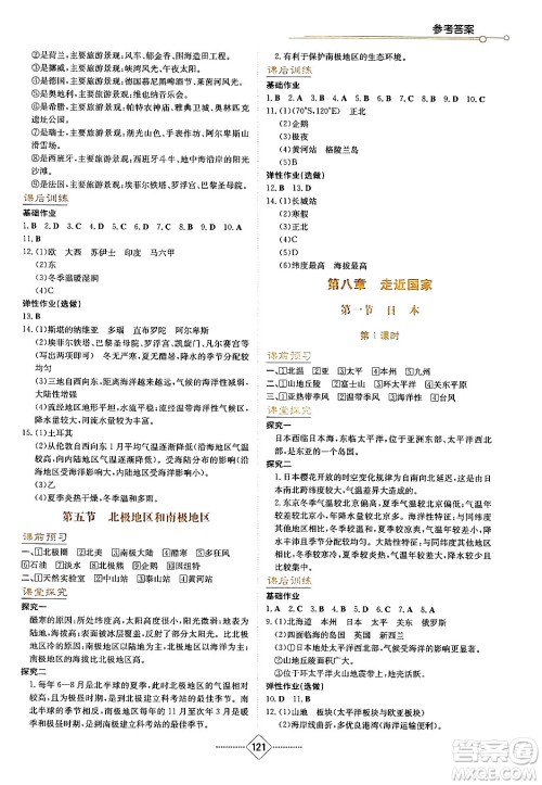 湖南教育出版社2024年春学法大视野七年级地理下册湘教版答案 湖南教育出版社2024年春学法大视野七年级地理下册湘教版答案